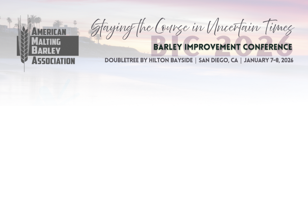 Barley Improvement Conference 2026 - Conference Program & Speaker Bios
